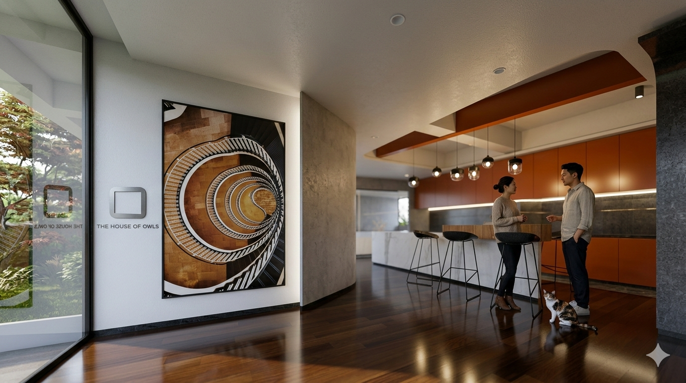 Dramatic Staircase Minimalist Interior